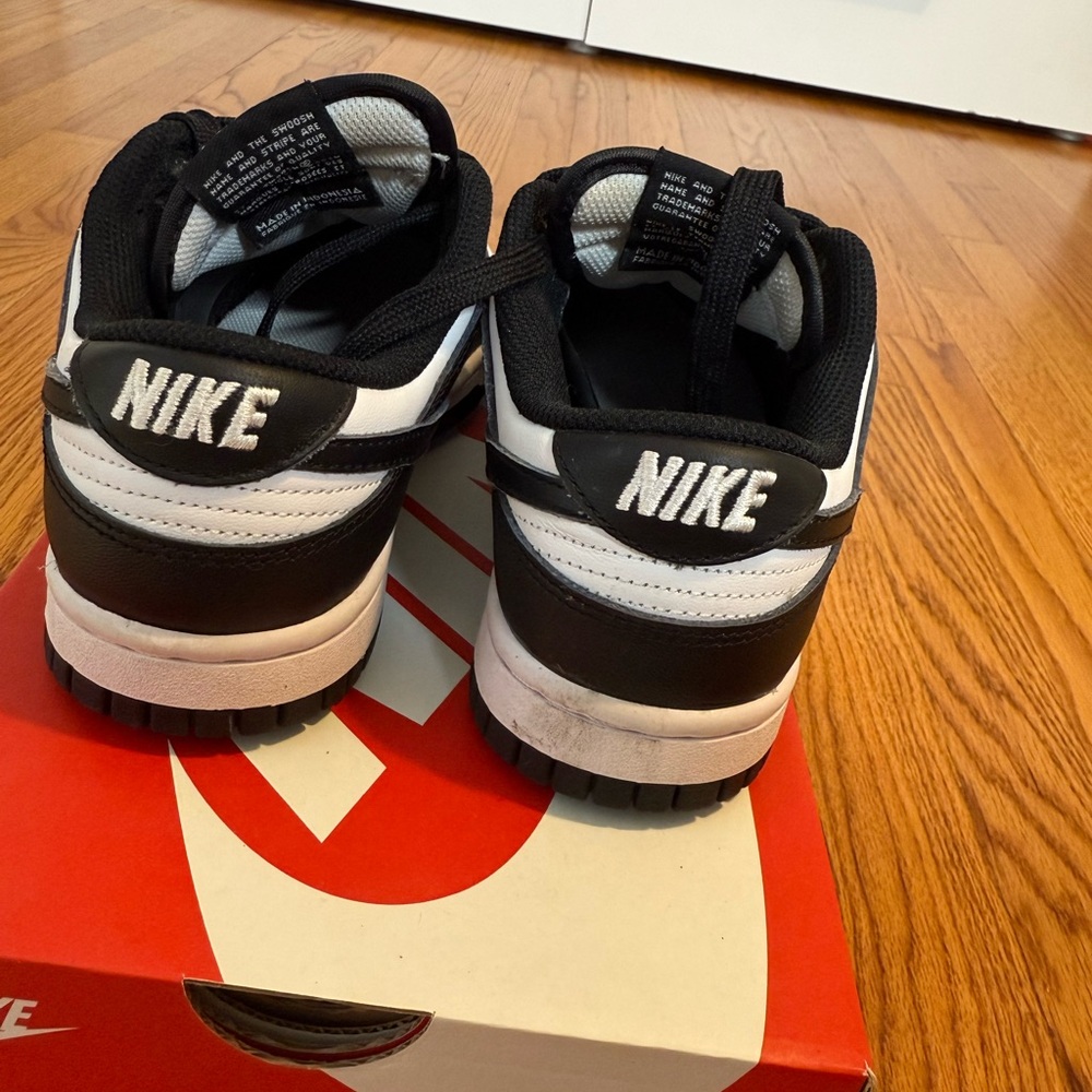 Nike Dunk Low Black and White Sneakers - Picture 3 of 5
